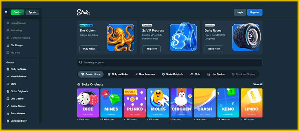 Stake Casino Review Canada