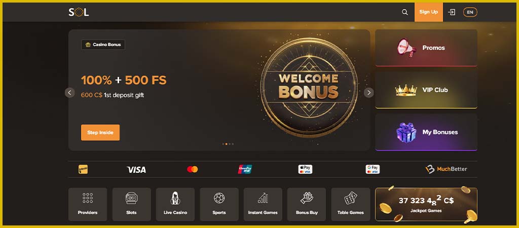 Sol Casino Canada Review