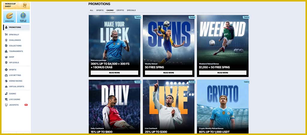 Zoccer Casino Promotions