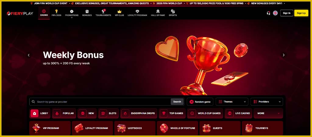 Welcome to FieryPlay Casino Canada