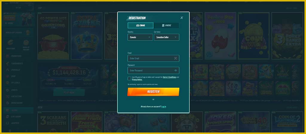 Registration and Login Process
