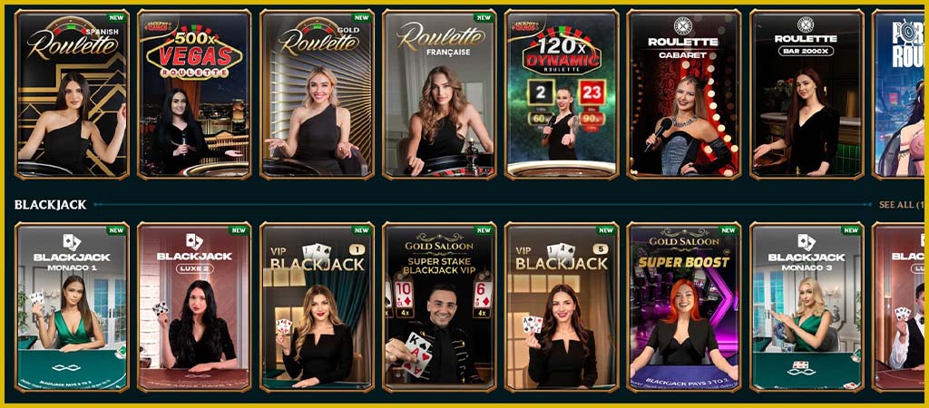 MyEmpire live casino and table games, MyEmpire Casino live dealer games Canada