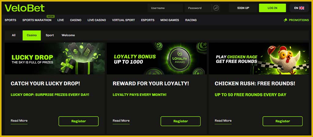 VeloBet loyalty program and VIP perks, VeloBet bonus offers 2026